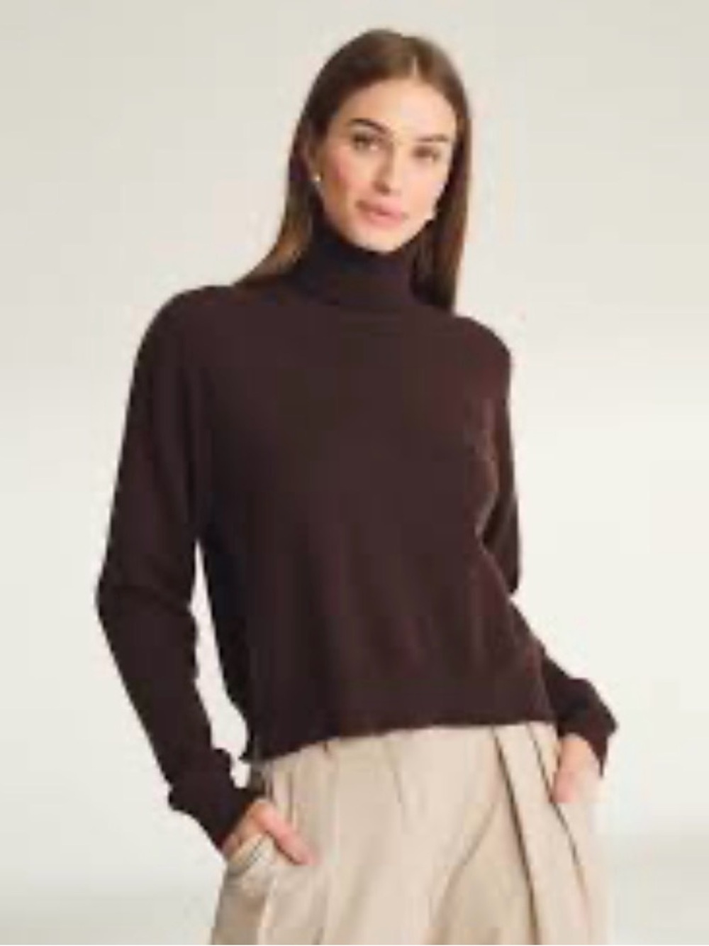 NAADAM Signature Cashmere Boxy Turtleneck Sweater